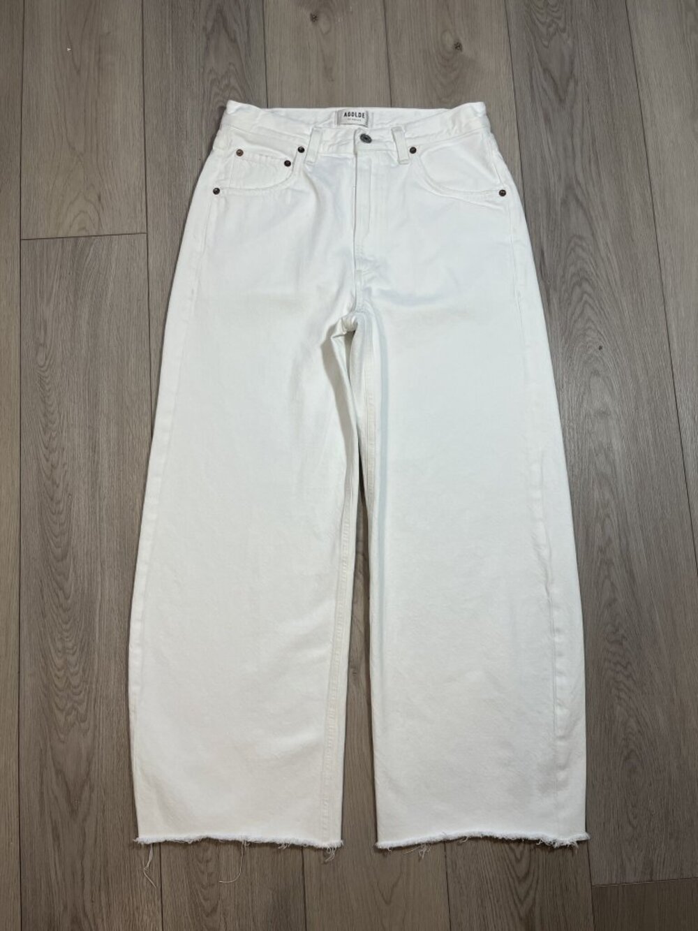 AGOLDE Low Curve Jean White Size 27 New